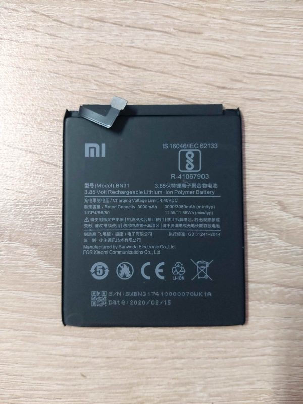 батерия-xiaomi-mi-a1-bn31