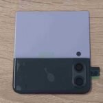 заден панел дисплей samsung galaxy z flip3 5g лилав